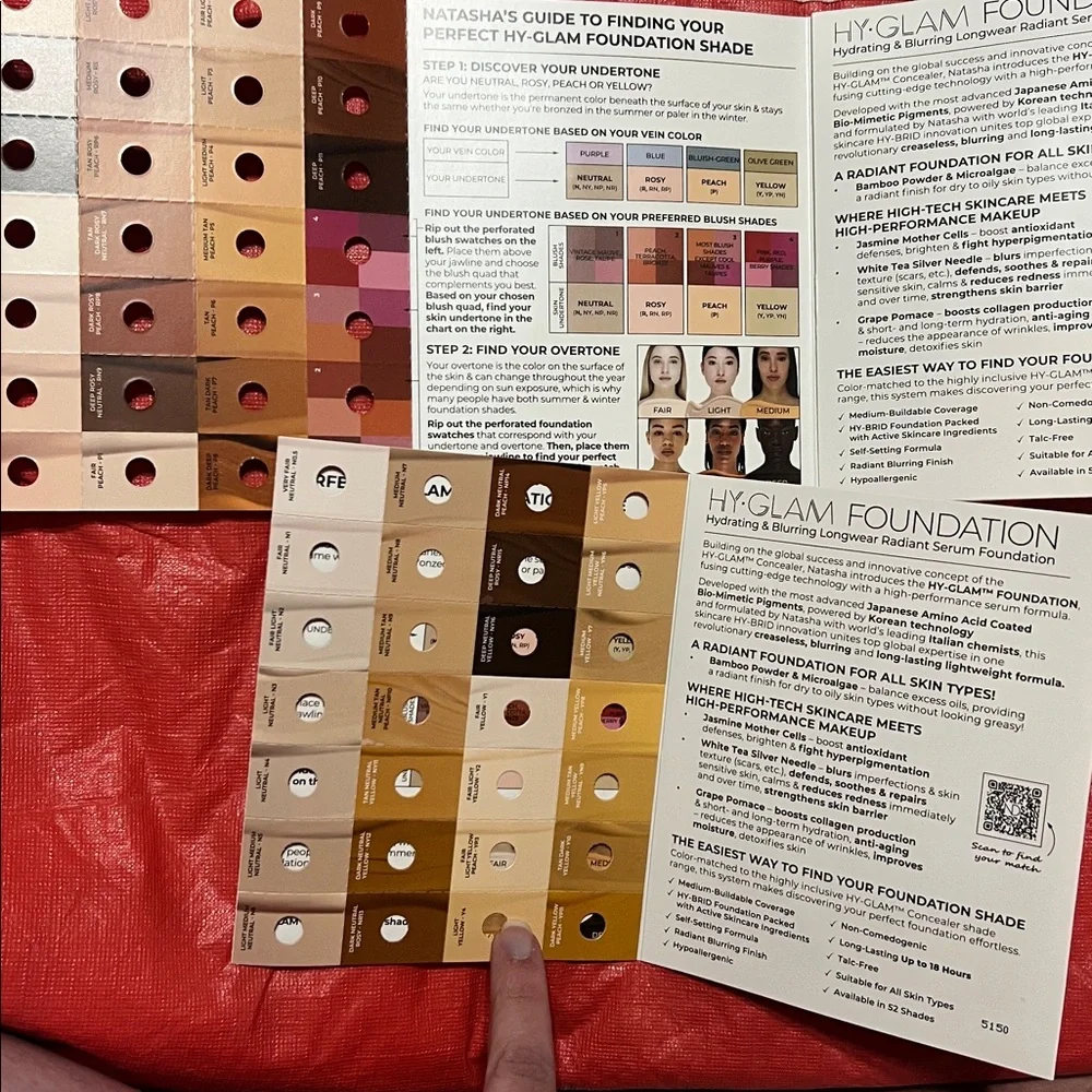 NWT 12 Kylie tarte Estée Lauder nas milk & Natasha denona color match cards